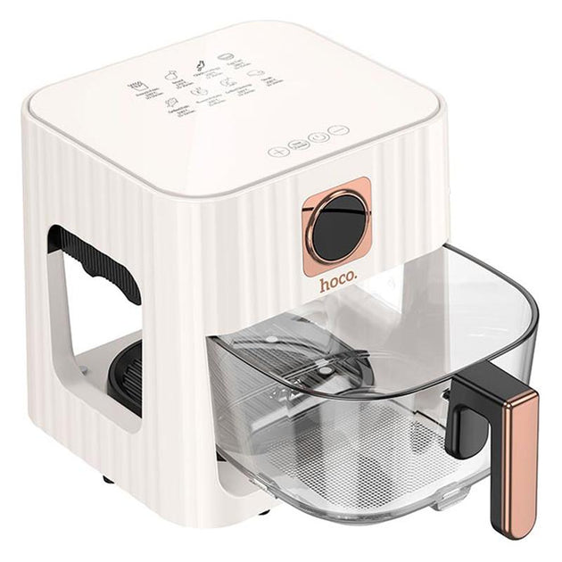 HOCO HE22 4.5L Borosilicate Glass Air Fryer - Healthy Cooking Made Easy - Saif Al Najmi Kw